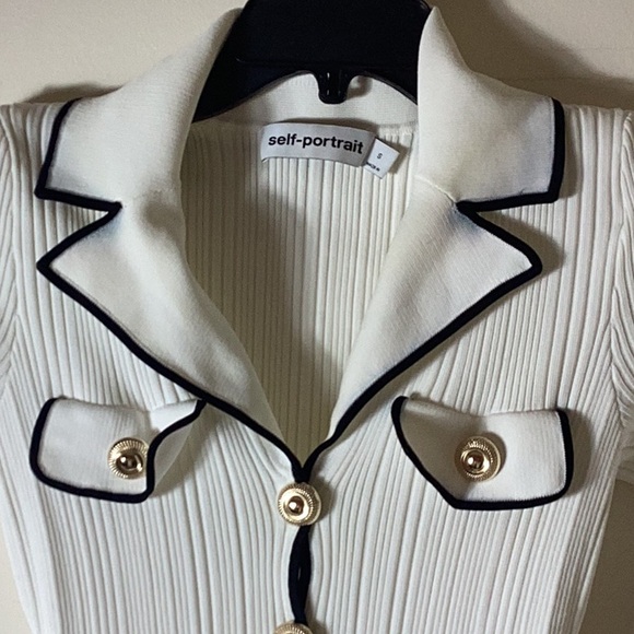 Self-Portrait Rib Knit Mini Dress - Picture 8 of 9